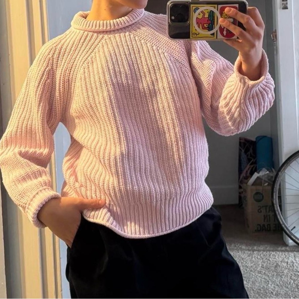 J. Crew Women’s Light Pink Crewneck Sweater